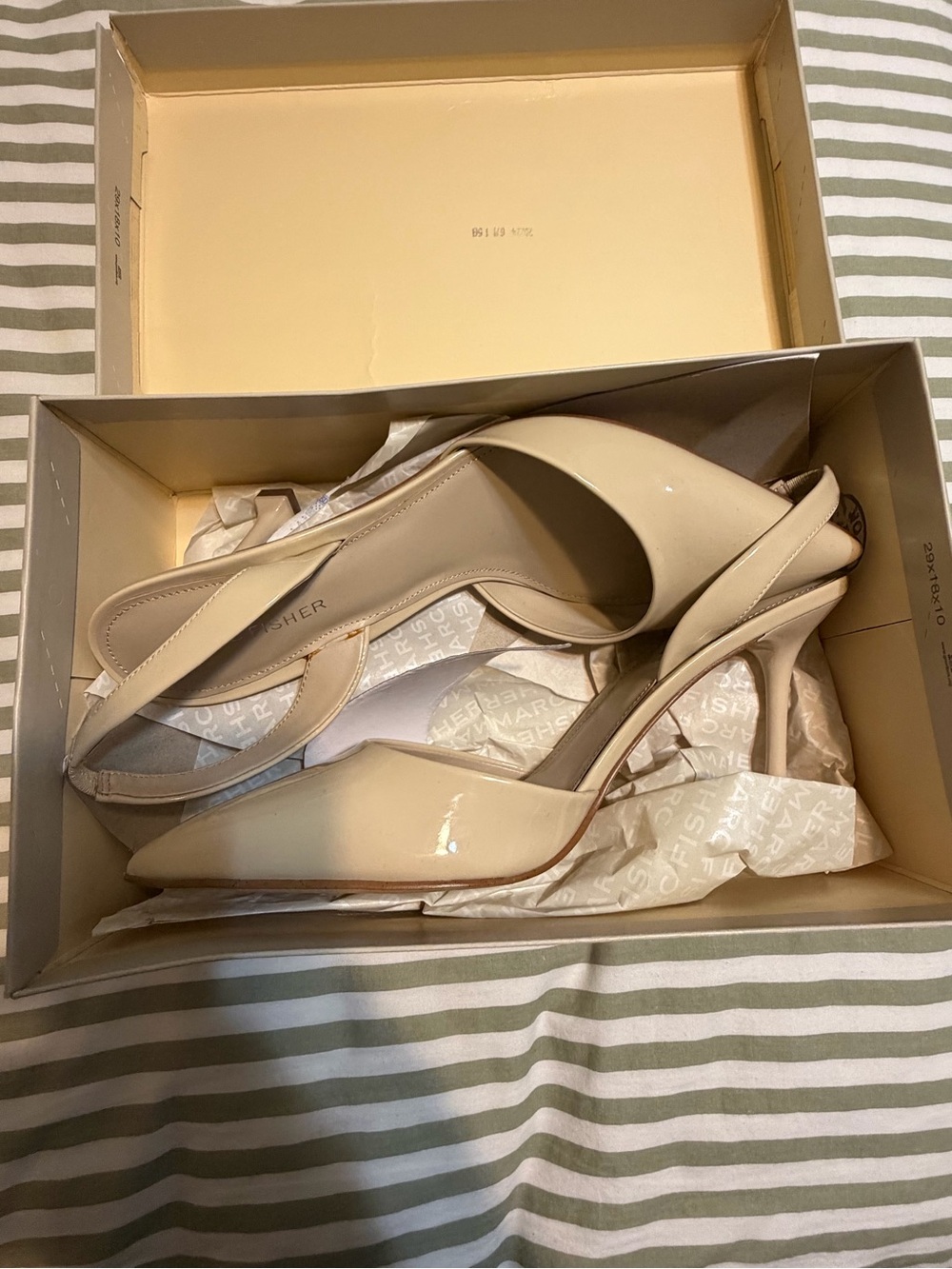 Marc Fisher Women's Hadya Pointy Toe Stiletto Dress Pumps Ivory